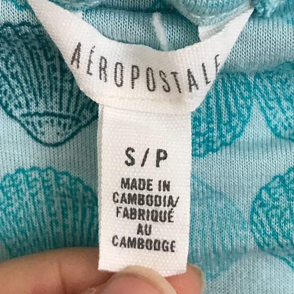 AEROPOSTALE blue shell short top - Picture 3 of 5